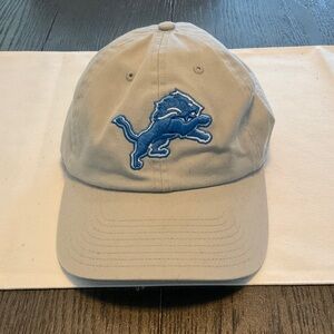 NFL Detroit Lions Gray Cap with Blue Logo